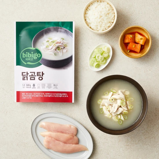 CJ bibigo SOUP BRAISED CHICKEN 500G*18 / 씨제이 비비고 닭곰탕