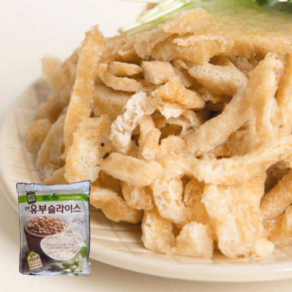 FROZEN FRIED SOYBEAN CURD 1kg*10 냉동 유부 슬라이스