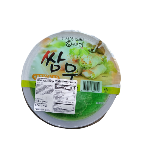韩式烧烤萝卜卷(芥末味)340g*18/쌈무 (와사비맛)