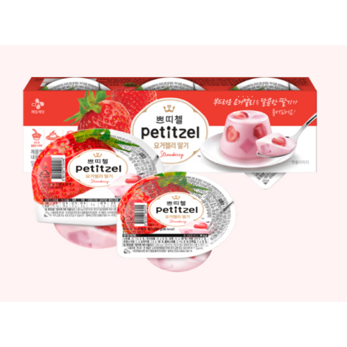 CJ PETITZEL YOGURT JELLY STRAWBERRY 210G / 쁘띠첼 요거젤리 딸기