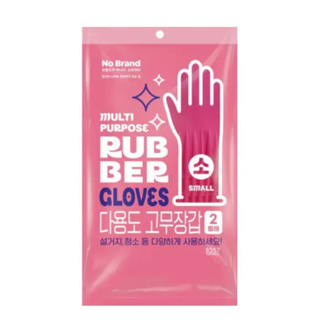 No Brand Rubber Gloves (Medium) 2PCS*24/주방 고무장갑 노브랜드 (중) 2켤레