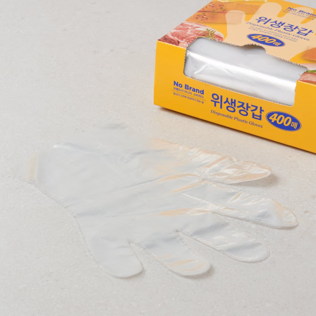 No Brand Vinyl Disposable Gloves 400Pcs*8/위생 장갑 일회용 노브랜드 400매