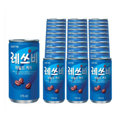 LOTTE LET'S BE COFFE 175ML*30 / 롯데 레쓰비 (캔)