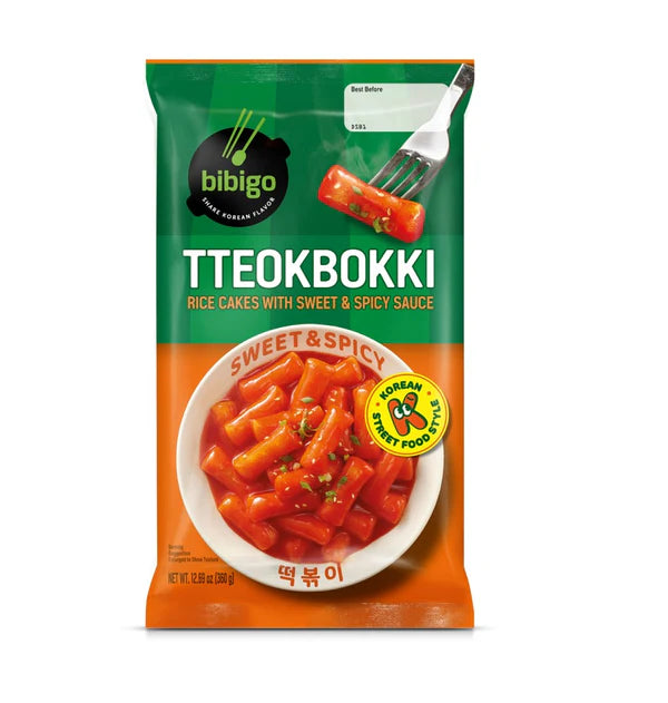CJ bibigo TTEOKBOKKI POUCH SWEET&SPICY 360G*12 / 비비고 상온 떡볶이 파우치(오리지널)