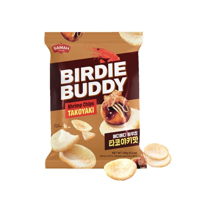 BIRDIE BUDDY SHRIMP CHIPS TAKOYAKI/버디버디 새우칩 타코야끼 대용량 150g*8