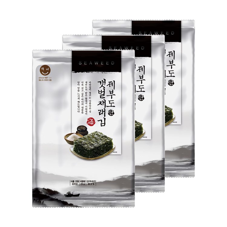 CJ 味付け海苔 4g*12 (ポルフィラ・テネラ) / 씨제이 비비고 햇바삭김 재래도시락 김