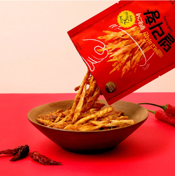 Delihwang Pollock Snack Spicy 20g*20/ 델리황 황태스낵 매운맛