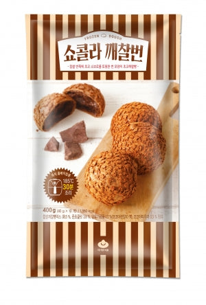 (Preorder) Frozen Mini Glutinous Sesame Chocolate Bun 40g/(선오더) 냉동 생지 미니 쇼콜라 깨찰번