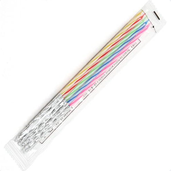 (予約販売) バースデーキャンドル (10歳、大、5x100)/생일초 (10년초、大、5x100、케이스)