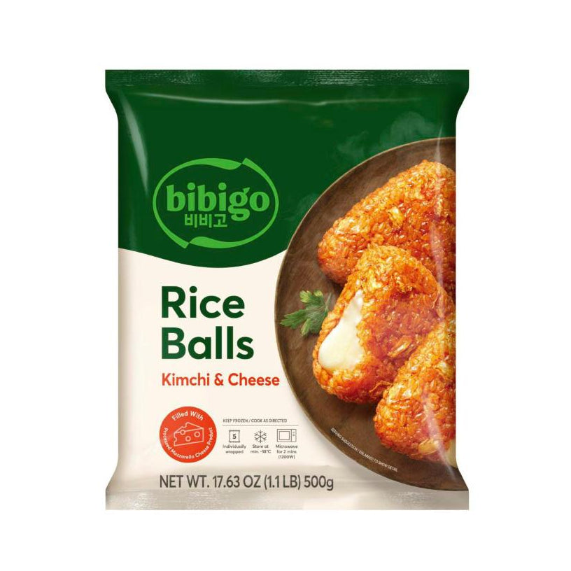 CJ FRIED RICE BALL KIMCHI & CHEESE 500G*12 씨제이 비비고 김치치즈 주먹밥