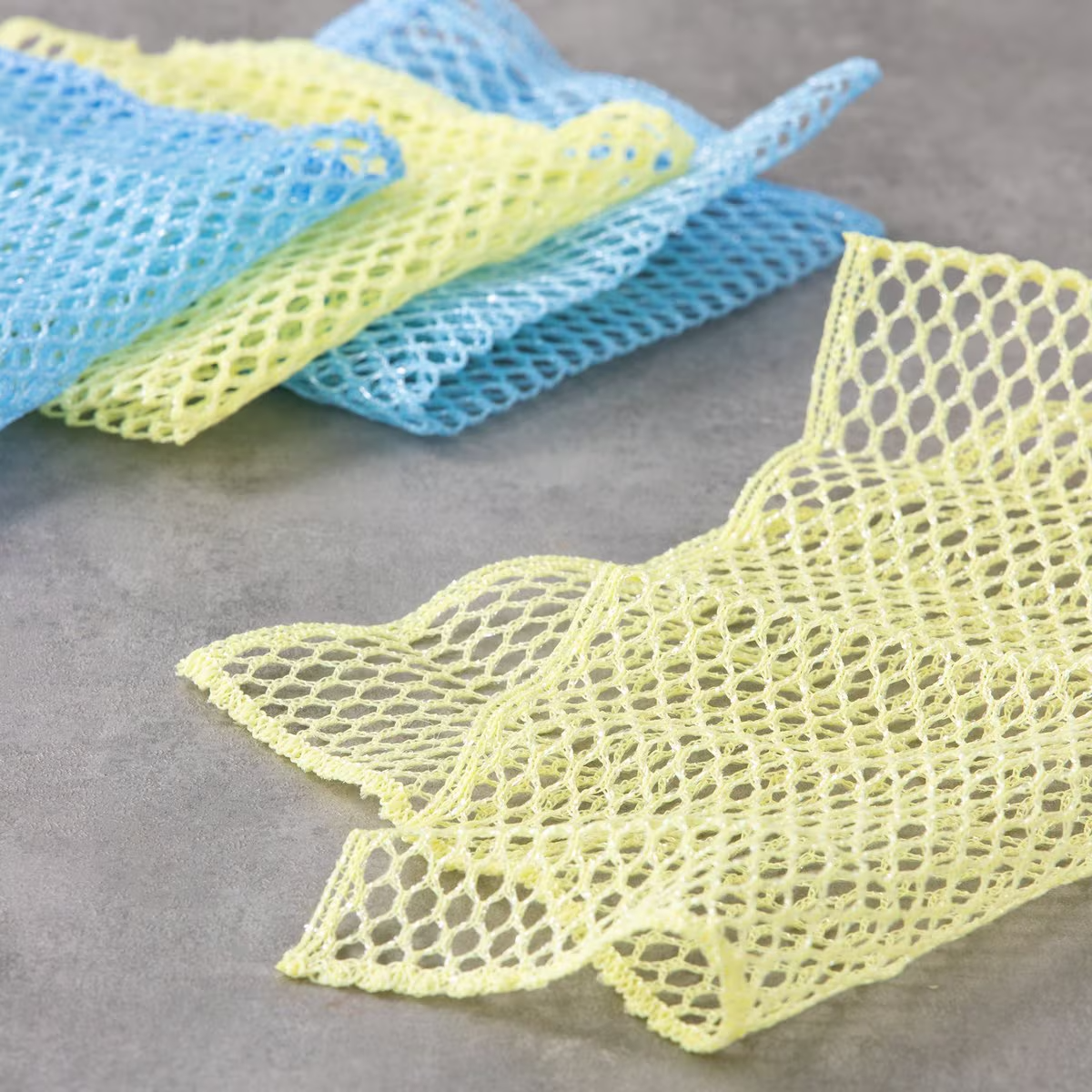 No Brand Net Cloth Scourers 4P*28/노브랜드 반짝 망사 수세미