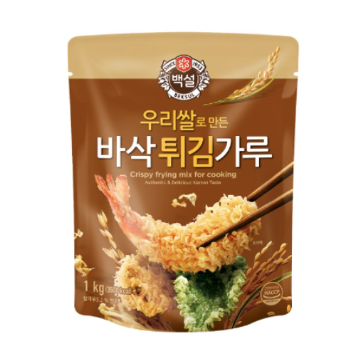CJ ベクスル 小麦粉 揚げ物用 (クリスピー) 1kg*10/ 씨제이 백설 우리쌀로 만든 바삭 튀김가루
