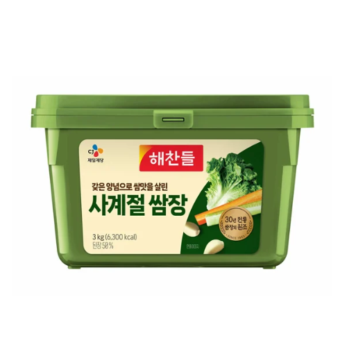CJ 韓国バーベキュー (サムジャン) 濃厚ソース ヘチャンドル 3kg*4/씨제이 해찬들 쌈장 소