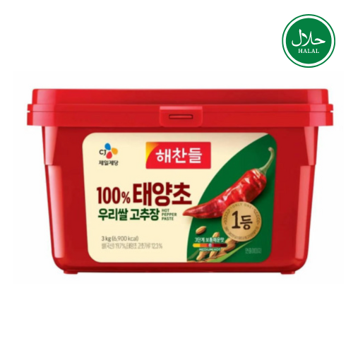 CJ Red Pepper Paste (Fermented) 3kg*4/씨제이  해찬들 우리쌀 태양초 골드 고추장