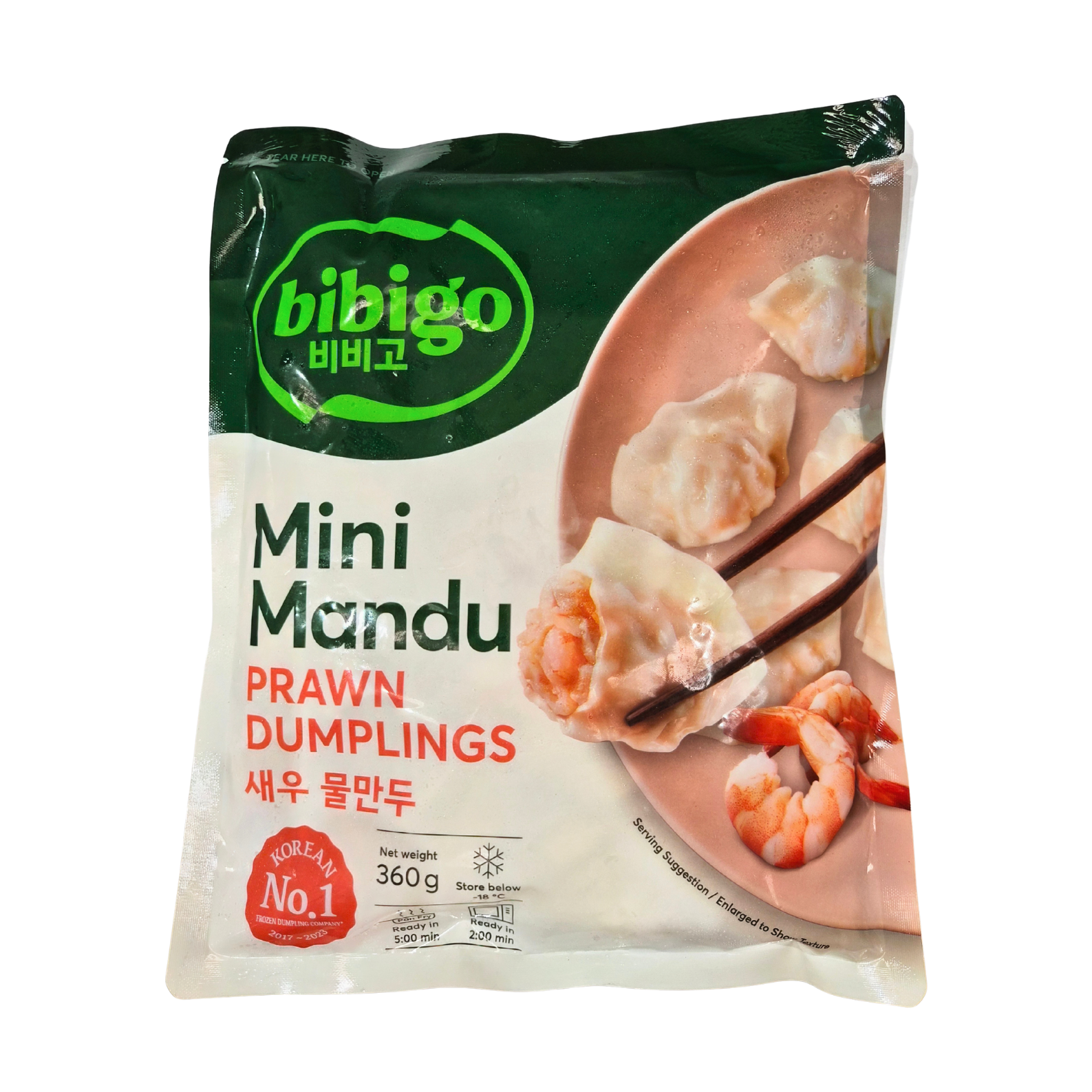 CJ BIBIGO MINI MANDU PRAWN WATER DUMPLING 360g*16 / 씨제이 비비고 새우물만두
