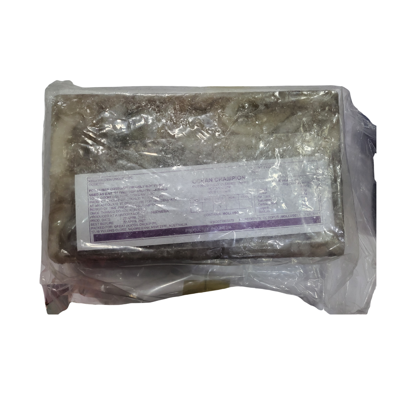 冷冻章鱼宝宝16/25 GOF 2kg*6/냉동 통 쭈꾸미