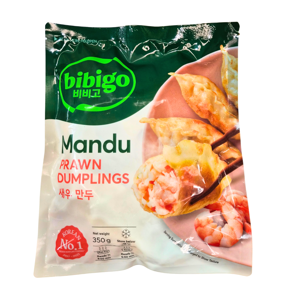 CJ BIBIGO MANDU PRAWN DUMPLING 350g*16 / 씨제이 비비고 새우만두
