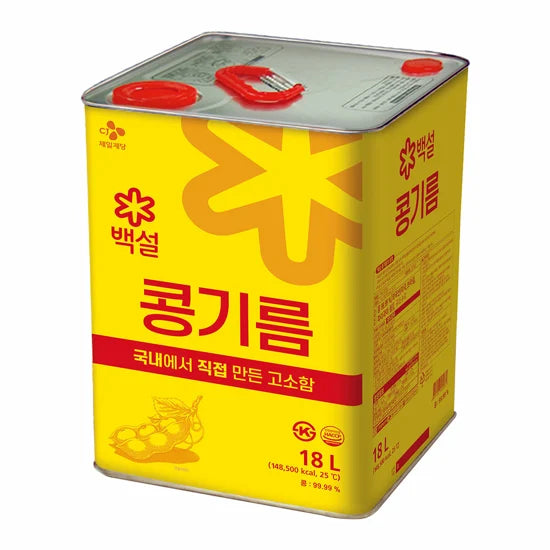 CJ 白首尔大豆油 18L/씨제 Been 백설 식용유 18L