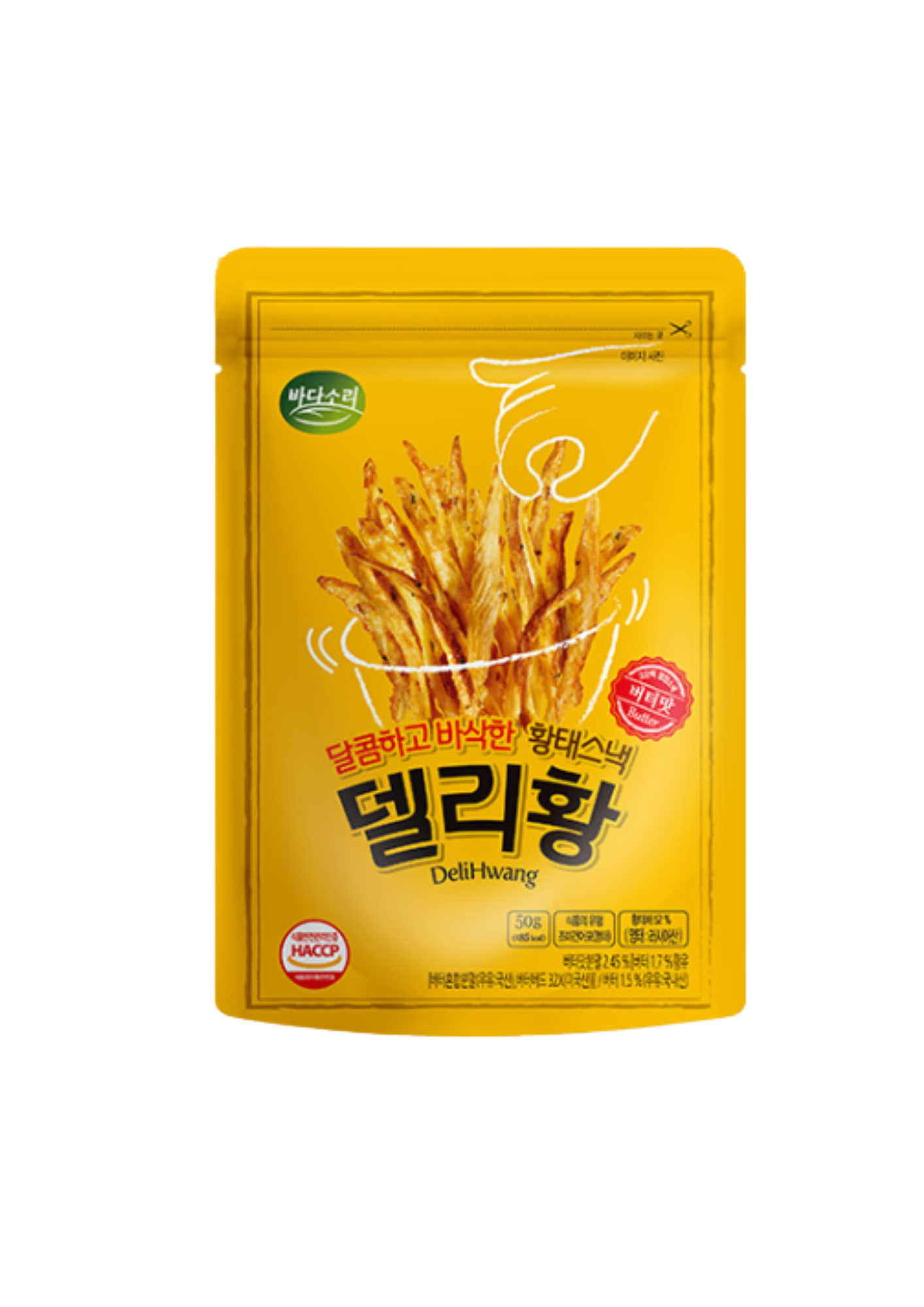 Delihwang Pollock Snack Butter 20g*20/ 델리황 황태스낵 버터맛