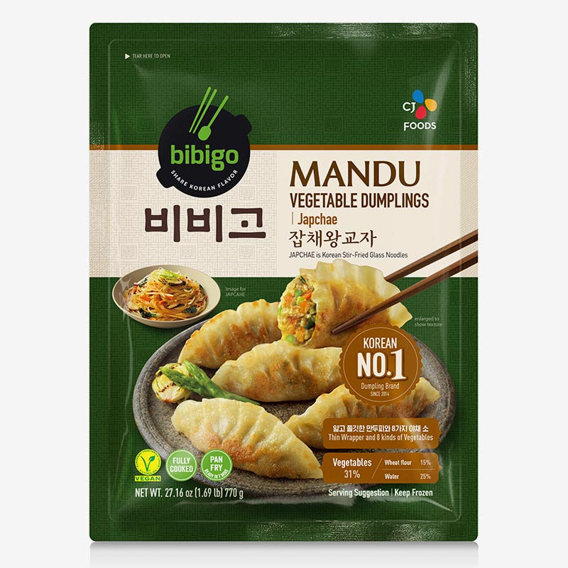 CJ BEKSUL BIBIGO チャプチェ餃子 770G*8 / 씨제이 비비고 잡채 왕 교자
