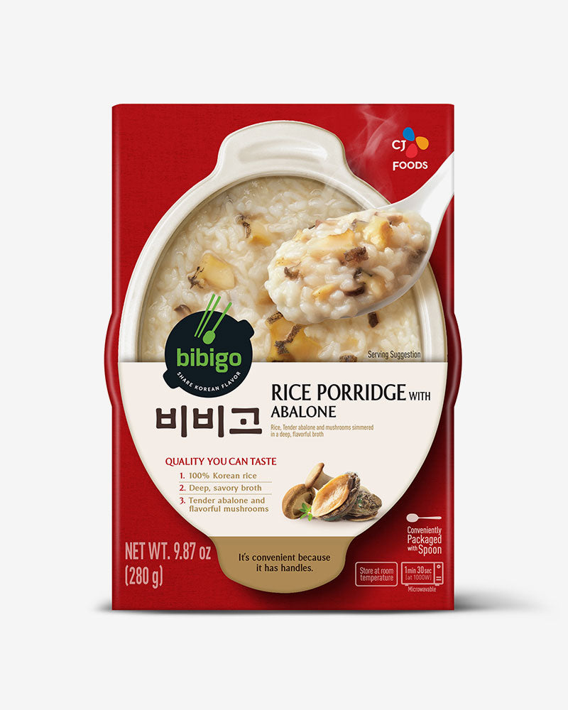 CJ bibigo RICE PORRIDGE WITH ABALONE 280G*24 (RETORTED)/ 비비고 전복죽