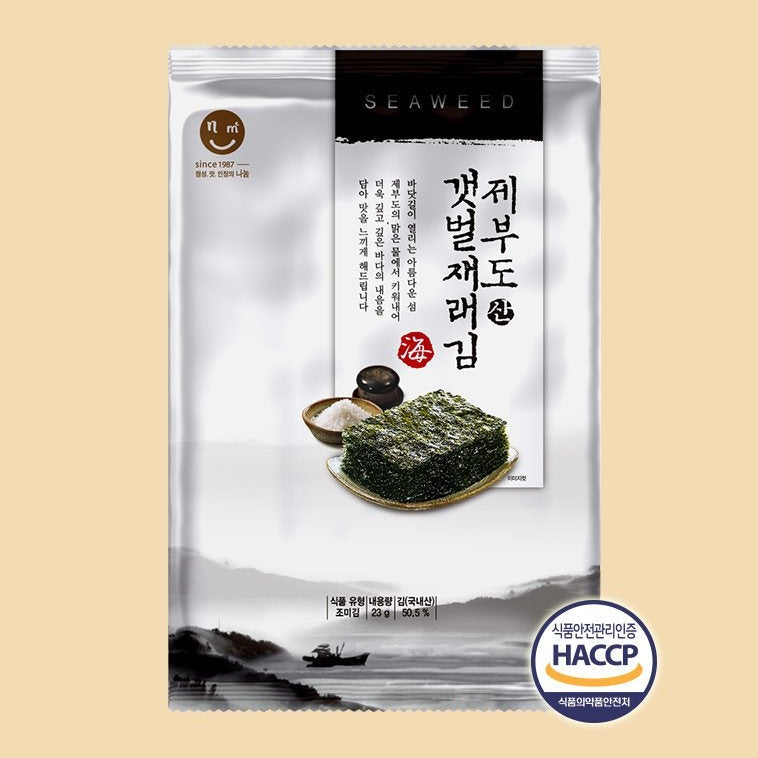 CJ 味付け海苔 4g*12 (ポルフィラ・テネラ) / 씨제이 비비고 햇바삭김 재래도시락 김