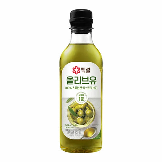BEKSUL EXTRA VIRGIN OLIVE OIL/씨제이 백설 백설 압착 올리브오일 500ml*12