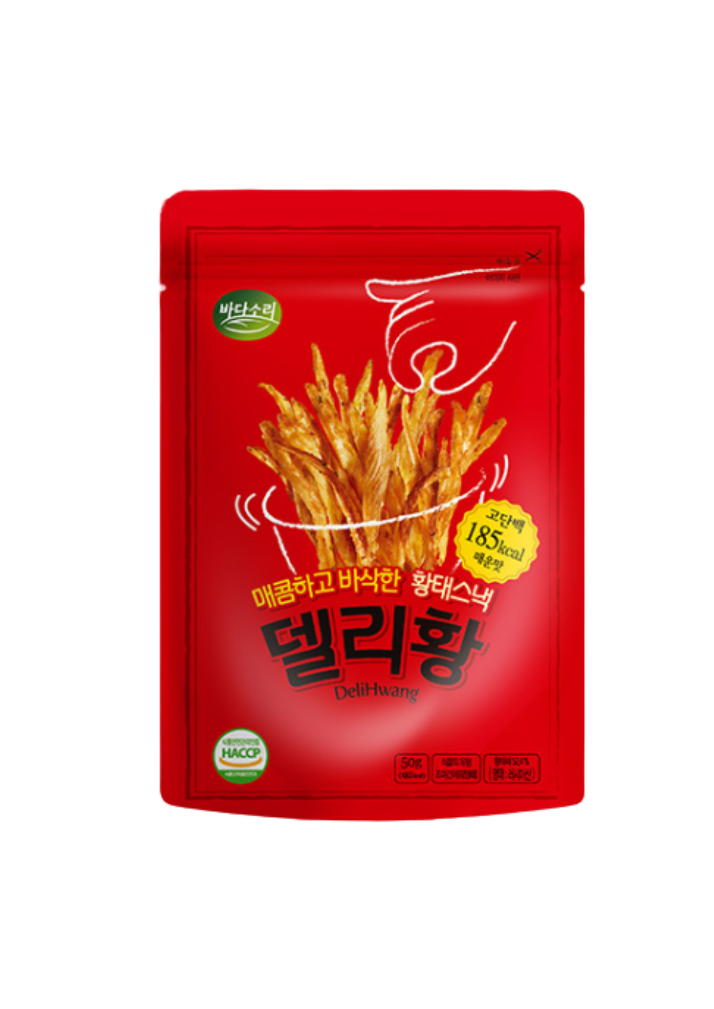 Delihwang Pollock Snack Spicy 20g*20/ 델리황 황태스낵 매운맛