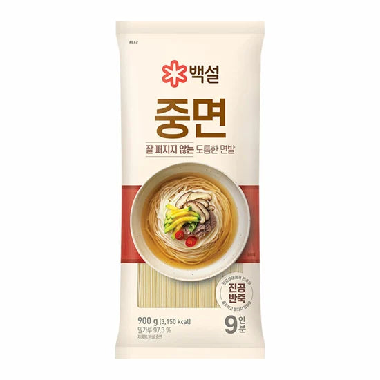 CJ BEKSUL 中宽面 KOREAN STYLE JUNGMYUN DRIED NOODLE 900g*15