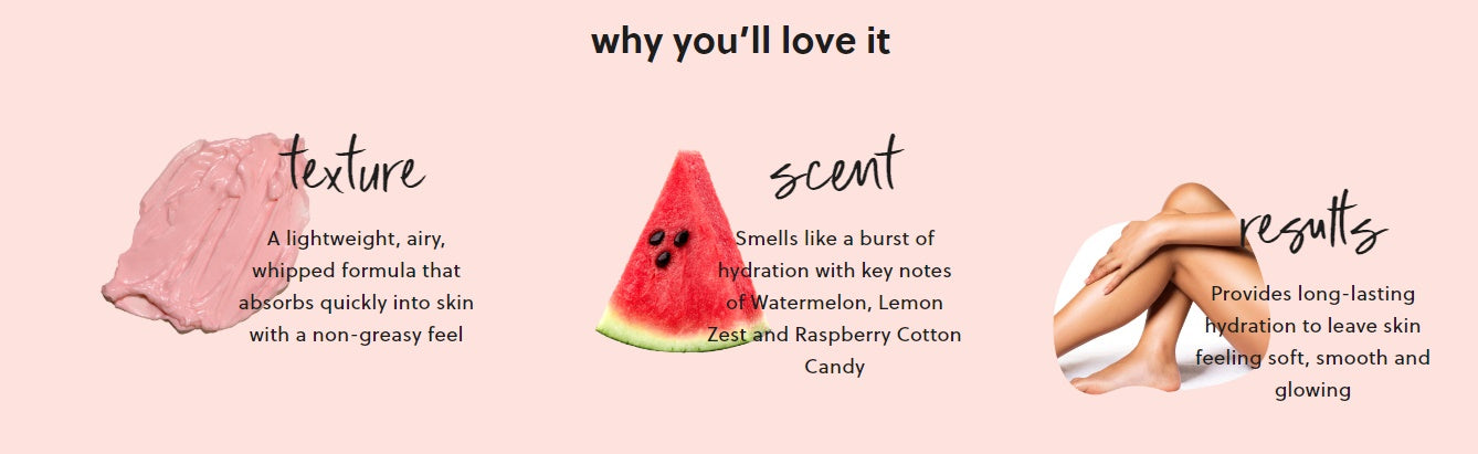 Tree Hut Watermelon Whipped Body Butter 240g / 트리헛 바디버터 워터멜론