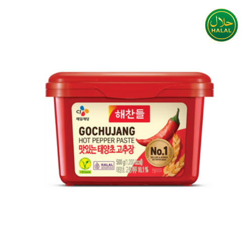 CJ 唐辛子ペースト (発酵) 3kg/씨제이 해찬들 맛있는 태양초 고추장