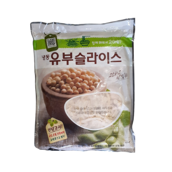 FROZEN FRIED SOYBEAN CURD 1kg*10 냉동 유부 슬라이스
