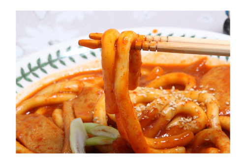 Korean style gnocchi Noodles in wheat/ 맛찬들 밀떡볶이 후루룩떡 1kg