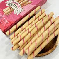 Nobrand Strawberry Wafer Roll/无品牌草莓威化卷 115g