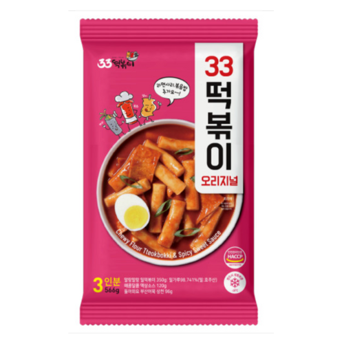 33 Tteokbokki Kit Original (3people) 566g*12/33떡볶이 오리지널 3인분