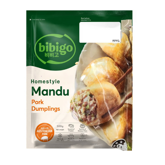 CJ BIBIGO HOMESTYLE MANDU PORK DUMPLING 500g*12 / 씨제이 비비고 홈스타일 돼지고기 만두