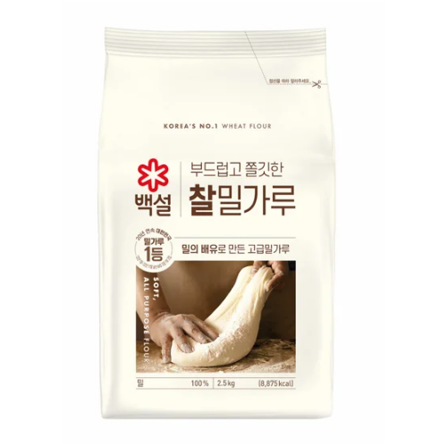 CJ PREMIUM WHEAT FLOUR 2.5KG/씨제이 찰밀가루 2.5kg*6