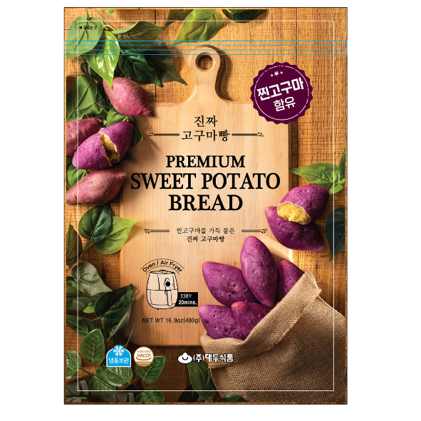 PREMIUM REAL SWEET POTATO BREAD 480g*8/구황작물 진짜 고구마빵