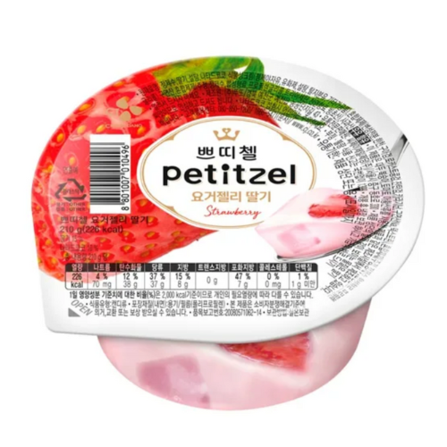 CJ PETITZEL YOGURT JELLY STRAWBERRY 210G / 쁘띠첼 요거젤리 딸기