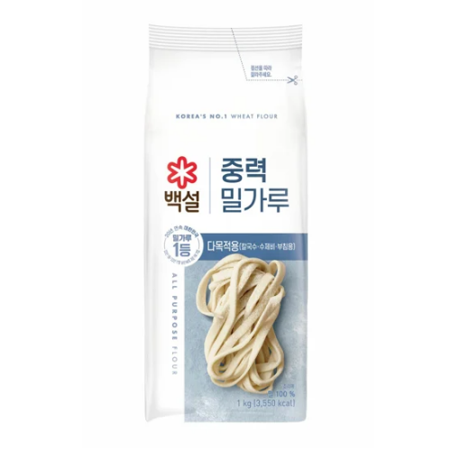 CJ WHEAT FLOUR ALL PURPORSE 1kg*10/씨제이 백설 중력1등 밀가루