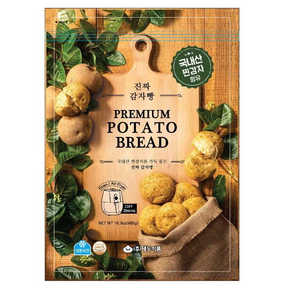 PREMIUM REAL POTATO BREAD 480g*8/구황작물 진짜 감자빵