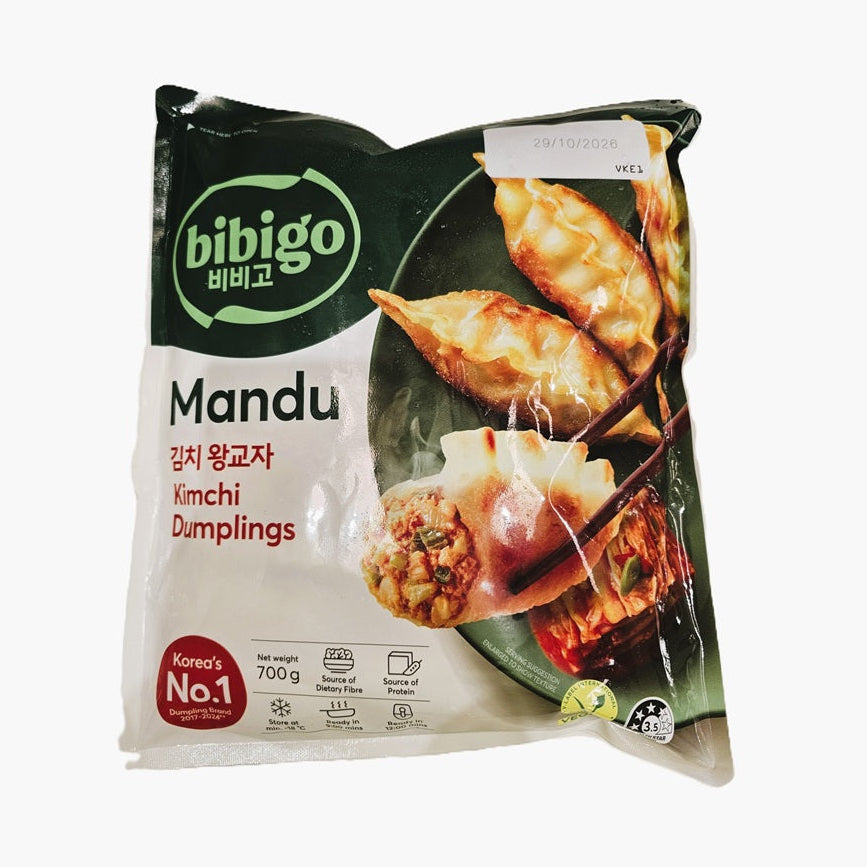 CJ BEKSUL BIBIGO KIMCHI DUMPLINGS / 씨제이 비비고 김치 왕교자 700G*8