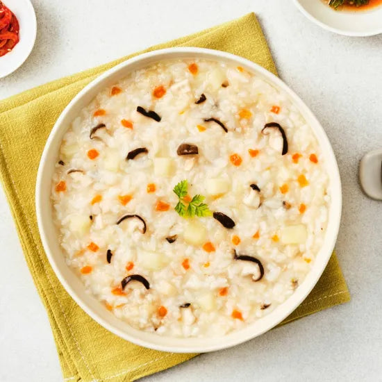 CJ bibigo  PORRIDGE MUSHROOM & VEGI 280G*24/씨제이 비비고 버섯야채죽 280g