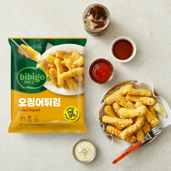 CJ bibigo FRIED SQUID 180G*32 씨제이 비비고 오징어튀김 180G