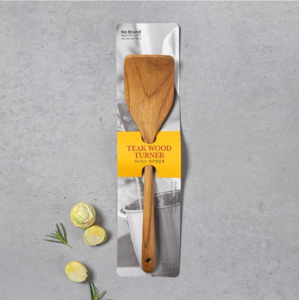 No Brand Teak Wood Turner*15/노브랜드 티크 우드 사각 뒤집개