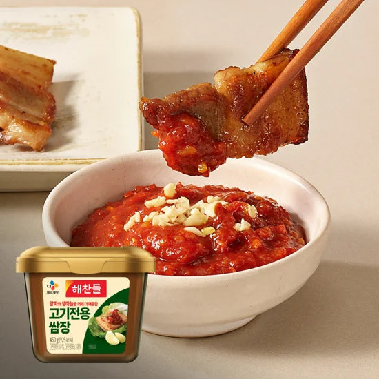 CJ Seasoned Soybean Paste for BBQ(fermented) 450g*24/씨제이 해찬들 고기전용 쌈장
