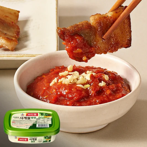 CJ SEASONED SOYBEAN PASTE (FERMENTED) 170g*32/씨제이 해찬들 사계절 쌈장