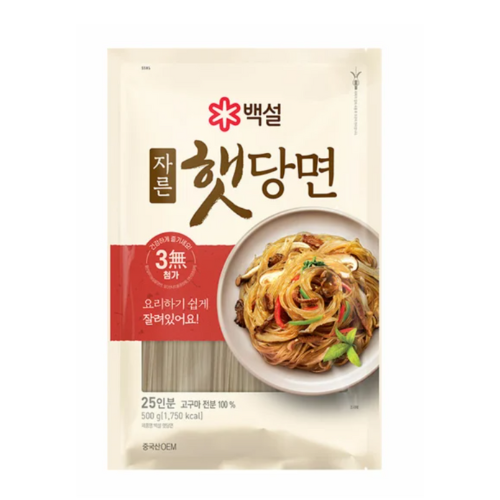CJ BAEKSUL GLASS NOODLE 500g*20 /씨제이 백설 햇 당면