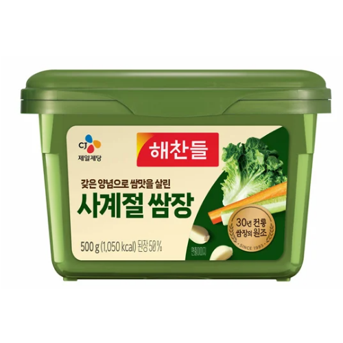 CJ SEASONED SOYBEAN PASTE (FERMENTED) 500g*20/씨제이 해찬들 사계절 쌈장