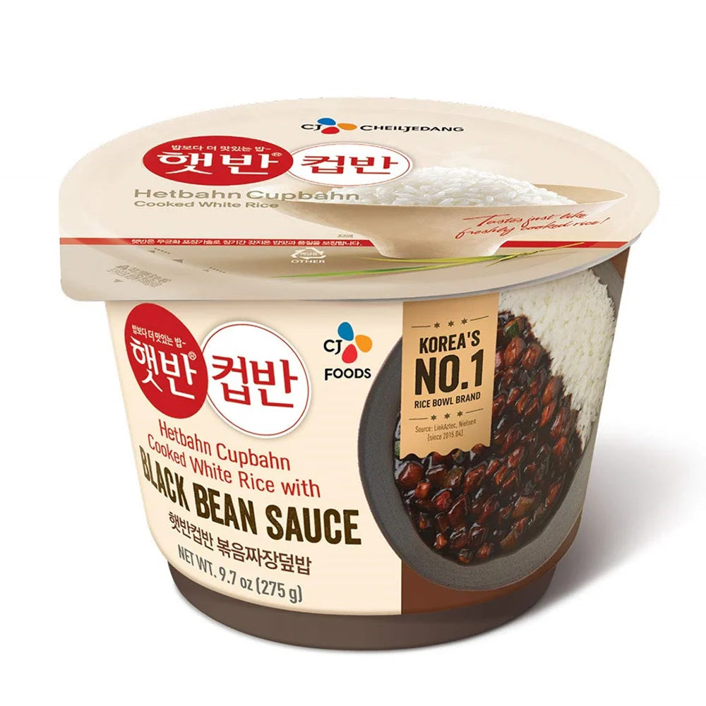 CJ CUP BAHN RICE FRIED JJAJANG 275G*18 / 씨제이 햇반 컵반 볶음짜장 덮밥